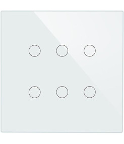 Intrerupator 6 Canale Wi-Fi cu Touch din Sticla Intrerupator 6 Canale Wi-Fi cu Touch din Sticla