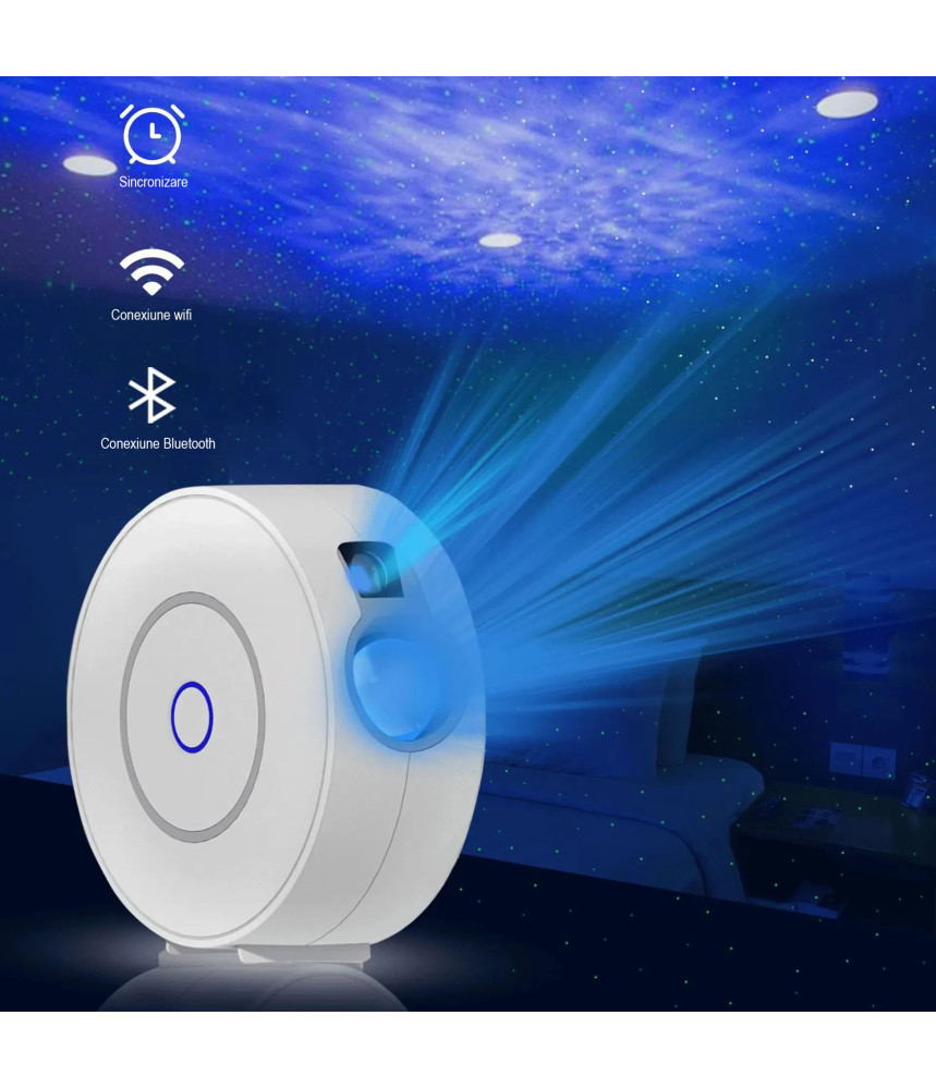 Lampa de veghe tip proiector , Tuya, Wi-Fi Lampa de veghe tip proiector , Tuya, Wi-Fi