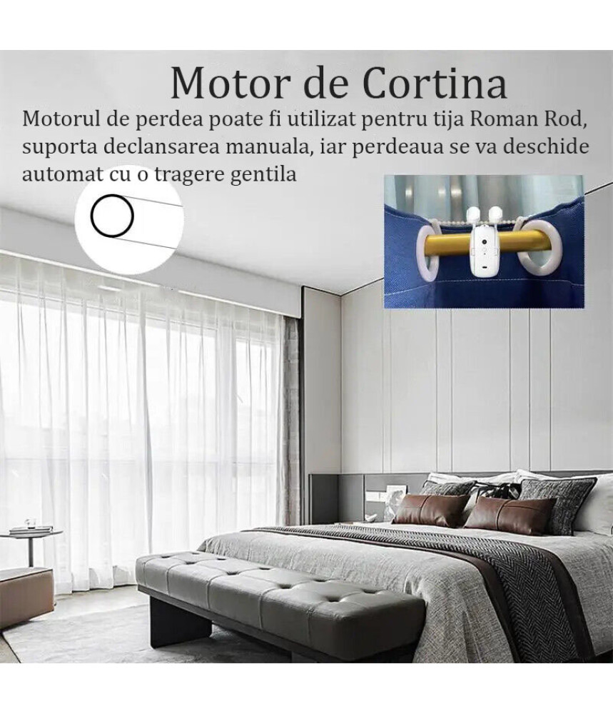 Kit 2xRoboti, Automatizare Draperii/Perdele Kit 2xRoboti, Automatizare Draperii/Perdele