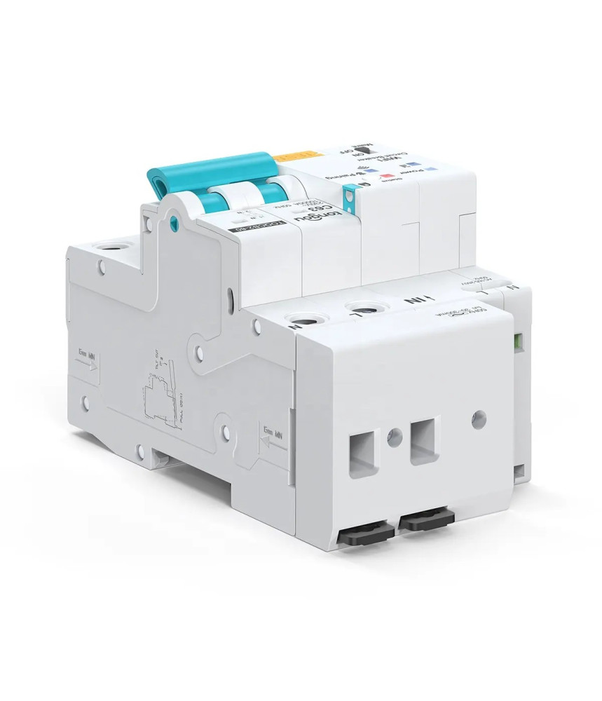 Siguranta Automata Inteligenta WiFi, RCBO, Tuya/Smartlife,2 Poli Siguranta Automata Inteligenta WiFi, RCBO, Tuya/Smartlife,2 Poli