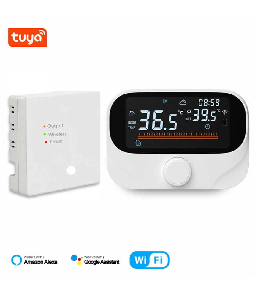 Termostat inteligent S2_Style Centrala termica, Wi-Fi, TUYA, Smart Life, Compatibil cu Alexa, Google Home @SmartWiz Termostat inteligent S2_Style Centrala termica, Wi-Fi, TUYA, Smart Life, Compatibil cu Alexa, Google Home @SmartWiz