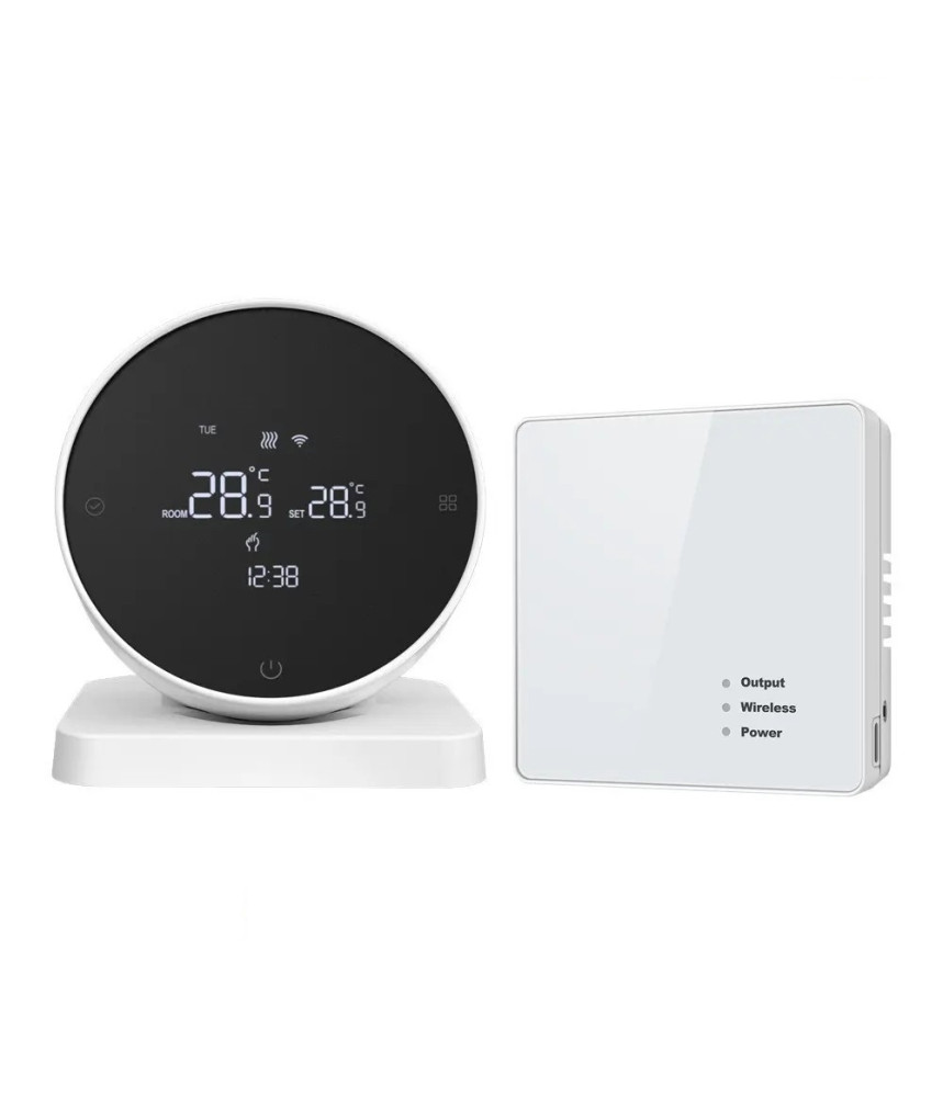 Termostat inteligent S3, Wi-Fi, TUYA, Smart Life, Compatibil cu Alexa, Google Home @SmartWiz Termostat inteligent S3, Wi-Fi, TUYA, Smart Life, Compatibil cu Alexa, Google Home @SmartWiz