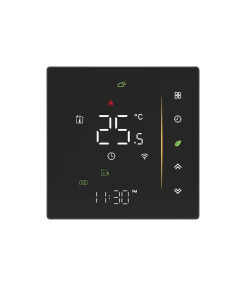 Termostat inteligent perete, negru, WiFi Termostat inteligent perete, negru, WiFi