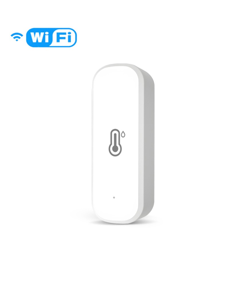 Senzor de temperatura/umiditate, WiFi 2.4G, Compatibil cu Tuya/SmartLife/Alexa/Echo/Google Assistant, Alb @SmartWiz Senzor de temperatura/umiditate, WiFi 2.4G, Compatibil cu Tuya/SmartLife/Alexa/Echo/Google Assistant, Alb @SmartWiz