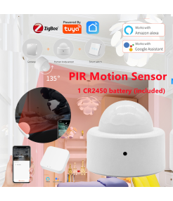 Senzor de miscare PIR, Smart, WiFi, Interior, 5 m, Compatibil aplicatia Tuya, Alb @Smartwiz Senzor de miscare PIR, Smart, WiFi, Interior, 5 m, Compatibil aplicatia Tuya, Alb @Smartwiz