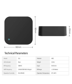 Telecomanda Universala Avansata cu Afisaj de Temperatura si Umiditate @SmartWiz