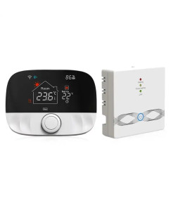Termostat inteligent, Wi-Fi, S1 ALB, TUYA, Smart Life, Compatibil cu Alexa, Google Home @SmartWiz Termostat inteligent, Wi-Fi, S1 ALB, TUYA, Smart Life, Compatibil cu Alexa, Google Home @SmartWiz