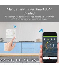 Termostat Inteligent Pentru Pardoseala, Smart, WIFI, Control prin Aplicatia Tuya, Wireless, Prindere in Doza de Perete, Control Vocal Google Home, Alexa @SmartWiz Termostat Inteligent Pentru Pardoseala, Smart, WIFI, Control prin Aplicatia Tuya, Wireless, Prindere in Doza de Perete, Control Vocal Google Home, Alexa @SmartWiz