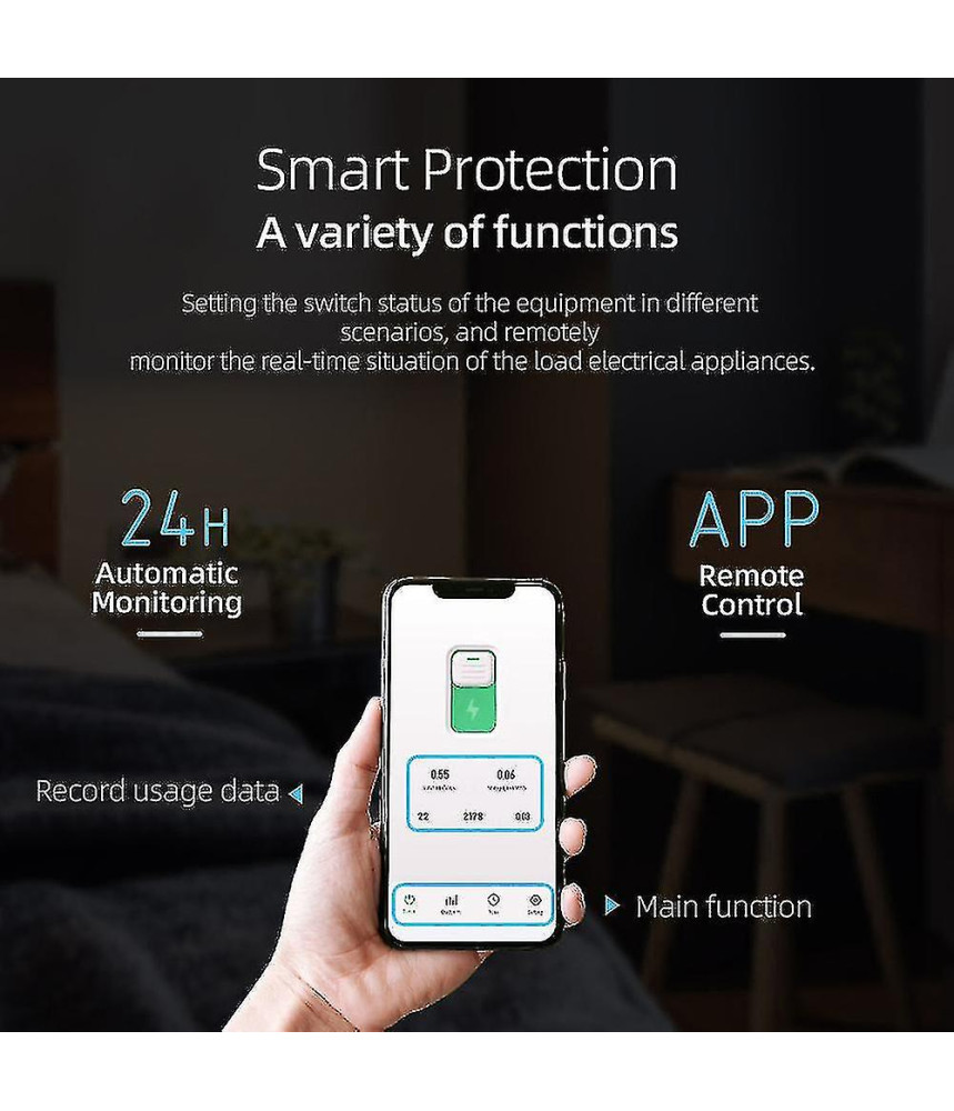 Siguranta Inteligenta, Wi-Fi, 16A, 1P,1P+N, Monitorizare energie, Protectie Supratensiune, Programare inteligenta, compatibil Tuya, Smart Life APP @SmartWiz Siguranta Inteligenta, Wi-Fi, 16A, 1P,1P+N, Monitorizare energie, Protectie Supratensiune, Programare inteligenta, compatibil Tuya, Smart Life APP @SmartWiz