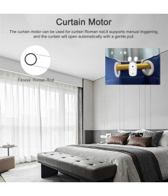 Kit 2xRoboti, Gateway Inclus, Automatizare Draperii, Perdele, Wireless, Alb, Voice Control, Smart curtain robot, Tuya App Control, Pentru casa, hotel, Airbnb @SmartWiz