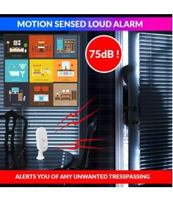 Senzor de miscare inteligent, Wifi, Wireless, Unghi de detectare 110 °, Distanta detectie 12m, Senzor infrarosu, PIR, compatibil Tuya SmartLife, Android, IoS, Alb @SmartWiz Senzor de miscare inteligent, Wifi, Wireless, Unghi de detectare 110 °, Distanta detectie 12m, Senzor infrarosu, PIR, compatibil Tuya SmartLife, Android, IoS, Alb @SmartWiz