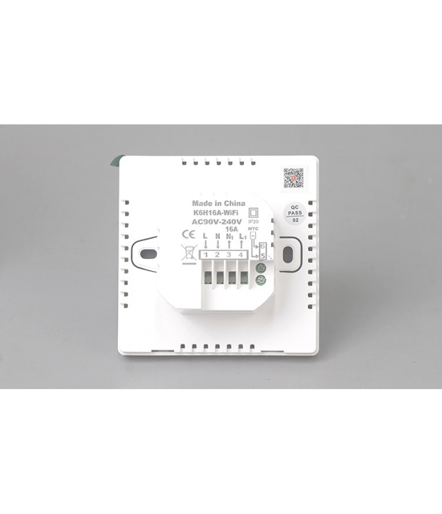 Termostat Inteligent incalzire electrica, TouchScreen, WIFI, Control prin Aplicatia Tuya, Wireless, Prindere in Doza de Perete, Control Vocal Google Home, Alexa, ALB @SmartWiz Termostat Inteligent incalzire electrica, TouchScreen, WIFI, Control prin Aplicatia Tuya, Wireless, Prindere in Doza de Perete, Control Vocal Google Home, Alexa, ALB @SmartWiz