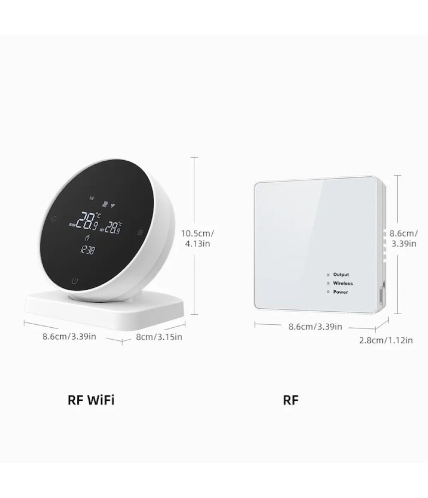 Termostat inteligent S3, Wi-Fi, TUYA, Smart Life, Compatibil cu Alexa, Google Home @SmartWiz Termostat inteligent S3, Wi-Fi, TUYA, Smart Life, Compatibil cu Alexa, Google Home @SmartWiz