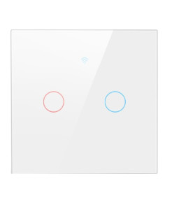 Intrerupator Dublu Wi-Fi cu Touch din Sticla Intrerupator Dublu Wi-Fi cu Touch din Sticla